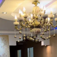 لوستر سرامیکی برنزی طرح فرشته