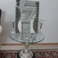 ایینه شمعدان نقره  بزرگ