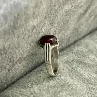 انگشتر نقره مردانه عقیق سرخ( دستساز قدیمی)|جواهرات|رباط‌کریم, رباط‌کریم|دیوار