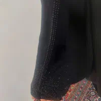 چادر مشکی عبایی سنگدوزی شده