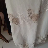 پرده حریر ترک دوخته شده  با عرض ۲/۳۰