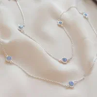 رولباسی یک ردیفه نگین سواروسکی آبی روشن|بدلیجات|شیراز, فخرآباد (دروازه کازرون)|دیوار