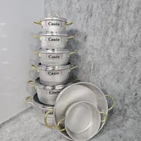 سرویس قابلمه روحی ۱۴ پارچه کاسیو|ظروف پخت‌وپز|زاهدان, |دیوار