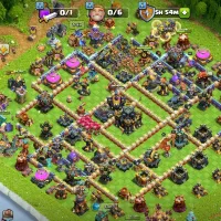 اکانت کلش اماده بازی لول /221تاون 17 جواهر بالا