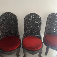 فروش صندلی چوبی  کار دست هند