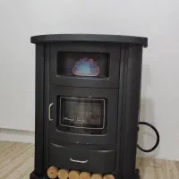 بخاری گازی طرح شومینه