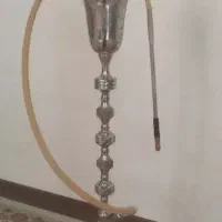 قلیان‌برنجی نقره‌ای