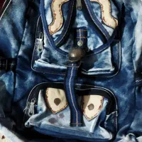 کیف لی جنس خوب رنگ آبی