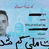 کارت ملی،کارت سوخت ،کارتهای بانکیم گم شده