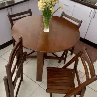 میز ناهار خوری تاشو ۴نفره|میز و صندلی غذاخوری|شیراز, شهرک گلدشت محمدی|دیوار