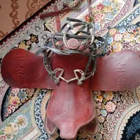 زین اسب مدل کابوی چرم خالص برنو (چرم گاومیش)