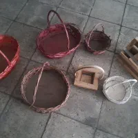 هفت عدد سبد چوبی