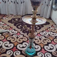 قلیون برنجی صحیح و سالم طعم دوسیب  در حد نو