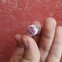 انگشتر زنانه یاقوت سرخ آفریقا با رکاب نقره۹۲۵|جواهرات|اهواز, گلستان|دیوار