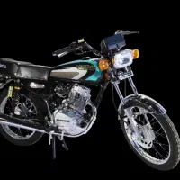 ( عکس تزئینی هست) موتور سیکلت زمرد 125cc قرمز مشکی
