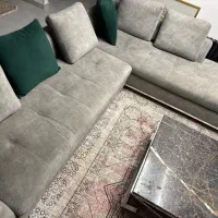 مبل L همراه با میز جلومبلی