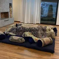 لحاف کرسی دست دوز گیومی سفارشی ابعاد 4 در 4 متر