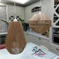 لوستر رافیا در طرح های مختلف|لوستر و چراغ آویز|اسلام‌‌آباد غرب, |دیوار