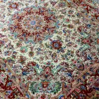 فروش قالیچه اعلیا رج پنجاه چله ابریشم زیر قیمت