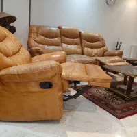 مبل ریلکسی تمام چرم طبیعی وارداتی