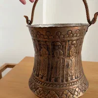 سطل اشغال بزرگ مسی