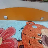 تخت دو طبقه نوجوان ام دی اف|تخت و سرویس خواب|قم, باجک سه|دیوار