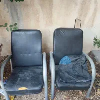 ۲ عدد صندلی اداری دسته دار