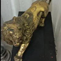 ۲ عدد شیربرنزی یا برنجی ۴کیلویی بزرگ بسیار کمیاب