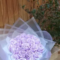 دسته گل ربانی یاسی|گل مصنوعی|شیروان (خراسان), |دیوار