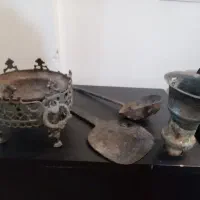 لوازم عتیقه قدیمی ، مسی ،منبت شبکه، ورشو ،منقل تک|کلکسیون اشیاء عتیقه|تهران, بهار|دیوار