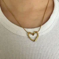 گردنبند قلب دفرمه|بدلیجات|بندر ترکمن, |دیوار