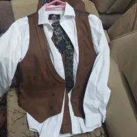 کت شلوار شکلاتی