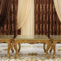 میز جلو مبلی و 2 تا عسلی در حد نو همراه با شیشه