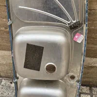 فروش یک عدد سینک دو قلو تو کار در حد اک