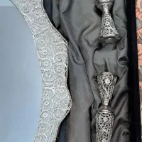 آینه و شمعدان  ملیله کاری|صنایع دستی و سایر لوازم تزئینی|محمدیه-قزوین, |دیوار