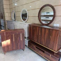 آیینه کنسول پرشین|بوفه، ویترین، کنسول|آستارا, |دیوار