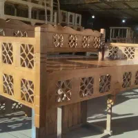 تخت‌ سنتی چوب روسی تحویل رایگان|تخت و سرویس خواب|شیراز, محراب|دیوار
