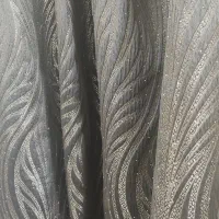 دکوری پرده پارچه ترک و نگین کوب