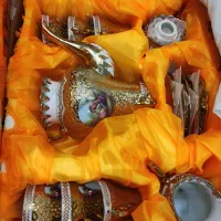 لیلی مجنون آنتیک ویترینی  گلدان قدیمی حراج