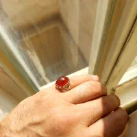 انگشتر عقیق یمنی سرخ رمانی ذات دار اصل بشرط یمانی|جواهرات|تهران, اکباتان|دیوار