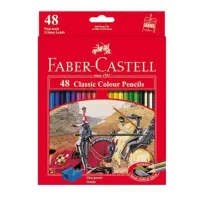 مداد رنگی ۴۸ رنگ فابر کاستل و باقی وسایل
