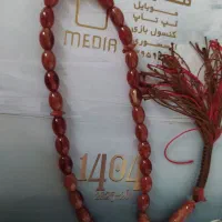 تسبیح کهربا عقیق  بو دار ۳۳دونه اصل