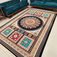 ۲تخته فرش۶متری ابریشم شفقی تبریز‌ودلیجان