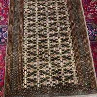 قالیچه و پشتی دستبافت ترکمن|فرش|آق قلا, |دیوار