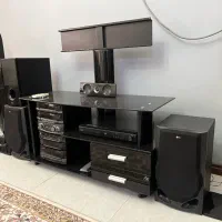 فروش میز تلویزیون شیشه‌ای مشکی