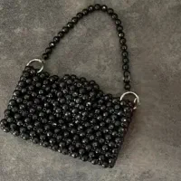 کیف مرواریدی و هدبند و سربند مرواریدی