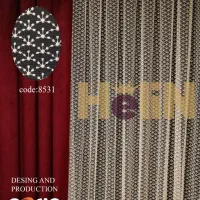 پرده صدفی تمام گل