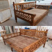 تخت سنتی مبل گره چینی نیمکت چوبی باغ منزل ویلا|مبلمان خانگی و میز عسلی|سبزوار, امیریه|دیوار