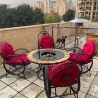 سرویس میز صندلی آتشدان کباب پز باغی حیاطی تراسی