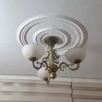 یک جفت لوستر ۳ شاخه تمام برنجی برنزی اصل و سنگین|لوستر و چراغ آویز|تهران, پونک|دیوار